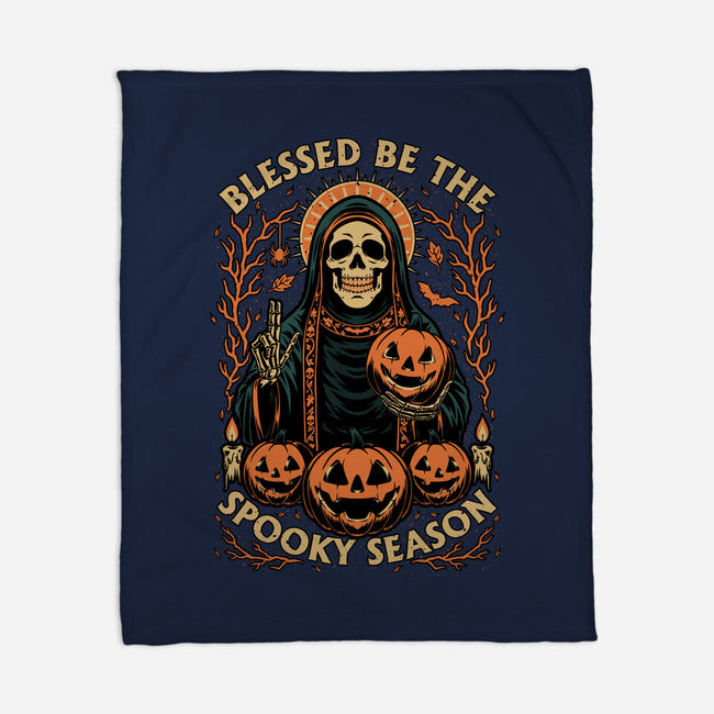 Blessed Spooky Season-None-Fleece-Blanket-Studio Mootant