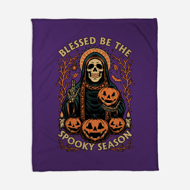Blessed Spooky Season-None-Fleece-Blanket-Studio Mootant