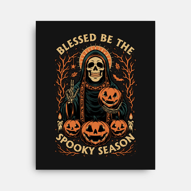 Blessed Spooky Season-None-Stretched-Canvas-Studio Mootant