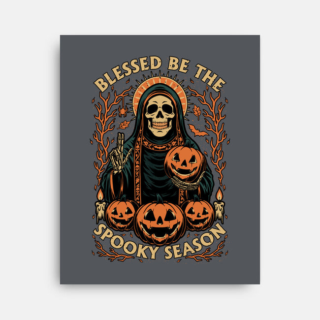 Blessed Spooky Season-None-Stretched-Canvas-Studio Mootant