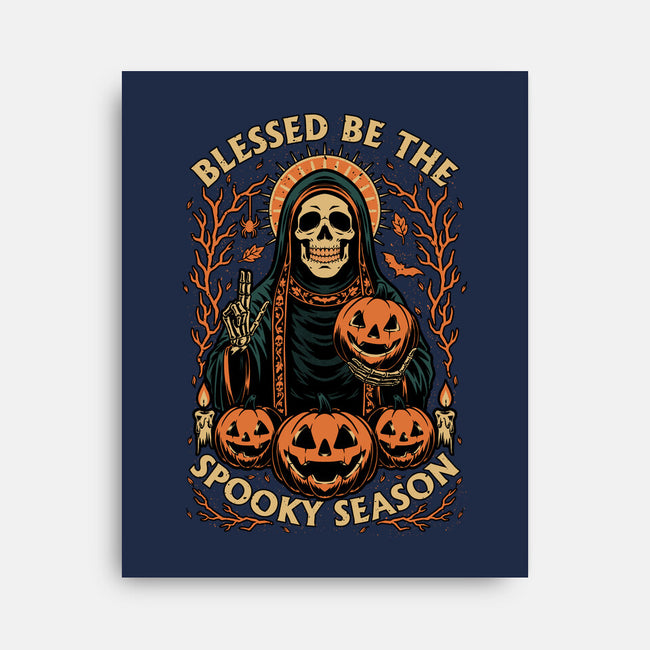 Blessed Spooky Season-None-Stretched-Canvas-Studio Mootant
