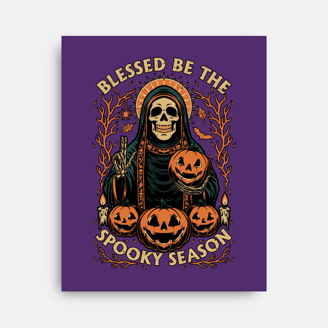 Blessed Spooky Season-None-Stretched-Canvas-Studio Mootant