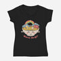 Warm Ramen Hugs-Womens-V-Neck-Tee-vp021