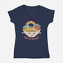 Warm Ramen Hugs-Womens-V-Neck-Tee-vp021