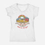 Warm Ramen Hugs-Womens-V-Neck-Tee-vp021