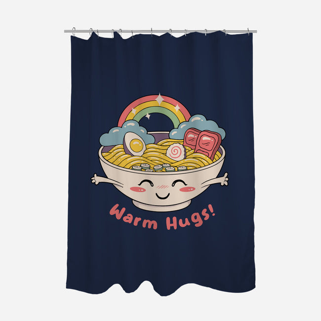 Warm Ramen Hugs-None-Polyester-Shower Curtain-vp021