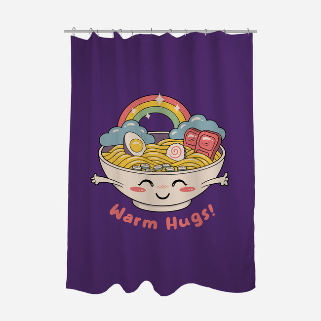 Warm Ramen Hugs-None-Polyester-Shower Curtain-vp021