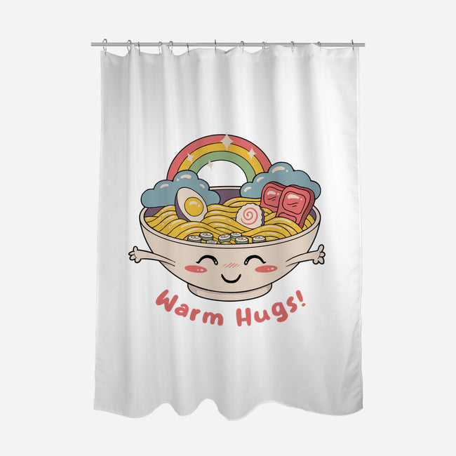 Warm Ramen Hugs-None-Polyester-Shower Curtain-vp021