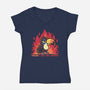 Toucant Take This Anymore-Womens-V-Neck-Tee-TechraNova