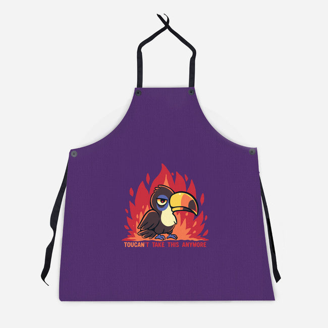 Toucant Take This Anymore-Unisex-Kitchen-Apron-TechraNova