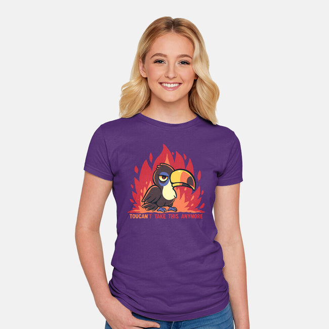 Toucant Take This Anymore-Womens-Fitted-Tee-TechraNova