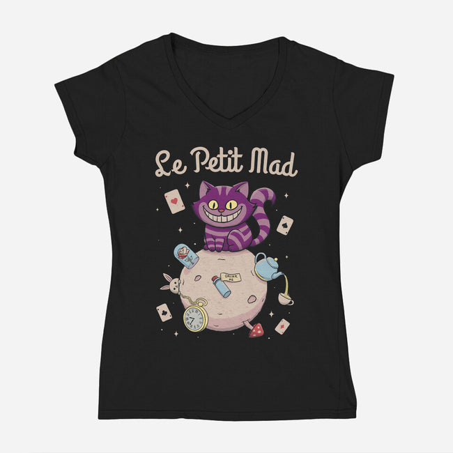 Le Petit Mad-Womens-V-Neck-Tee-NMdesign