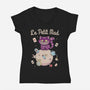 Le Petit Mad-Womens-V-Neck-Tee-NMdesign