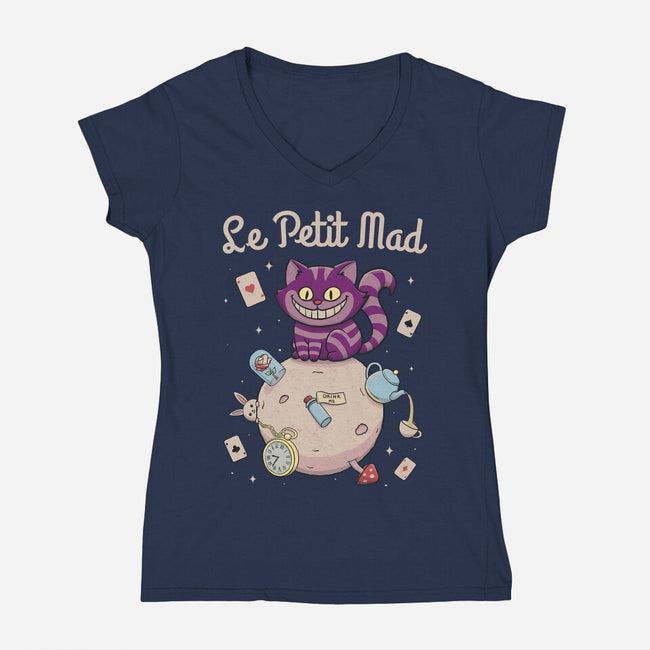 Le Petit Mad-Womens-V-Neck-Tee-NMdesign