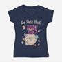 Le Petit Mad-Womens-V-Neck-Tee-NMdesign