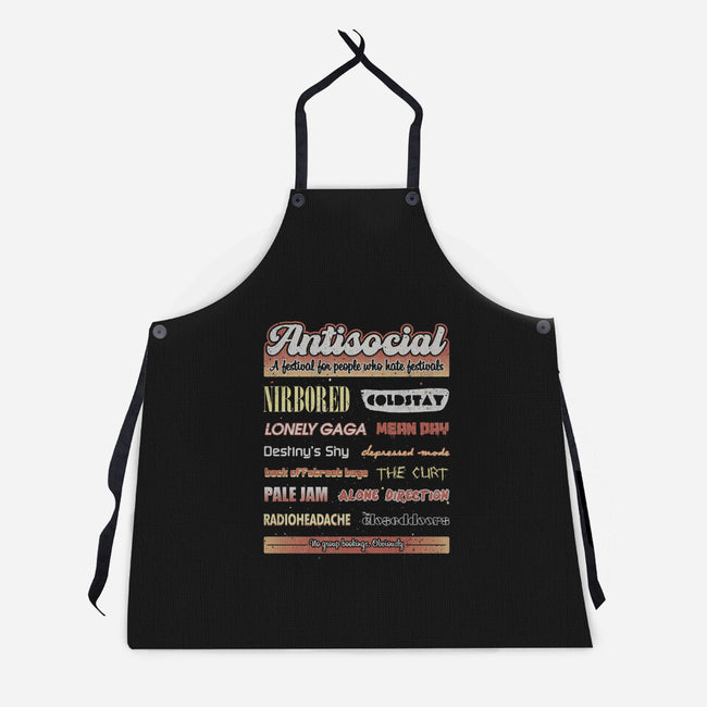 Antisocial Festival-Unisex-Kitchen-Apron-NMdesign