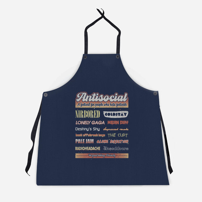 Antisocial Festival-Unisex-Kitchen-Apron-NMdesign