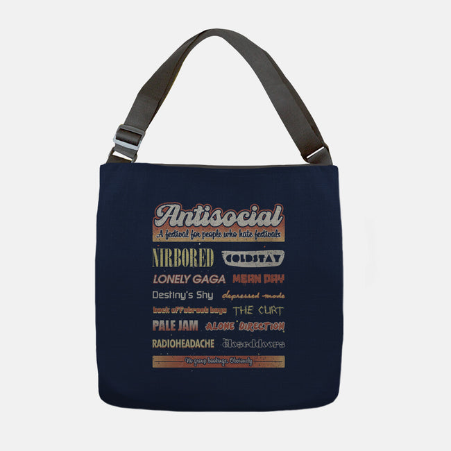 Antisocial Festival-None-Adjustable Tote-Bag-NMdesign