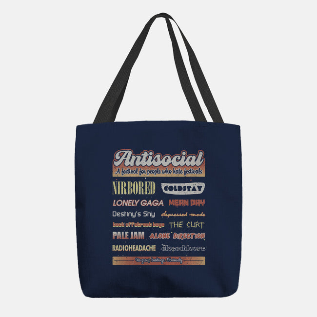Antisocial Festival-None-Basic Tote-Bag-NMdesign