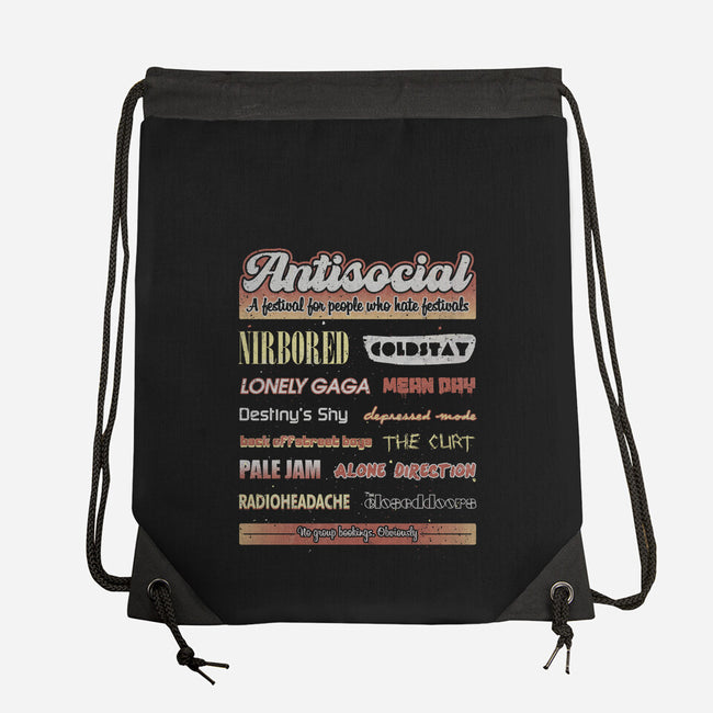 Antisocial Festival-None-Drawstring-Bag-NMdesign
