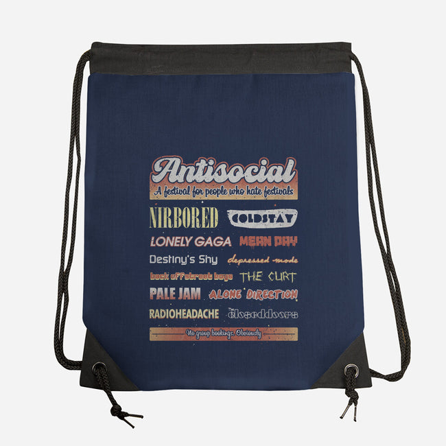 Antisocial Festival-None-Drawstring-Bag-NMdesign