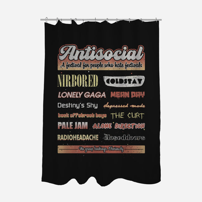 Antisocial Festival-None-Polyester-Shower Curtain-NMdesign