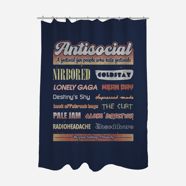 Antisocial Festival-None-Polyester-Shower Curtain-NMdesign