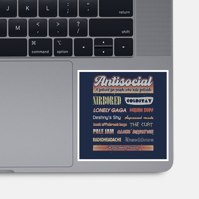 Antisocial Festival-None-Glossy-Sticker-NMdesign