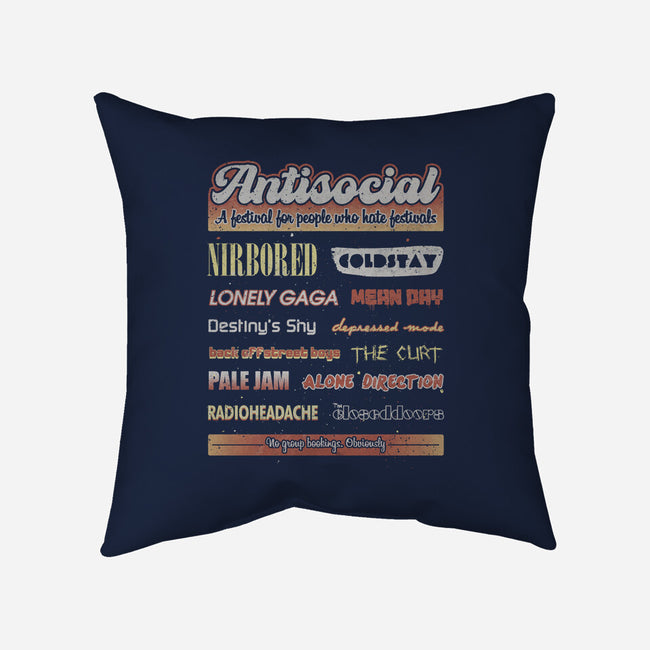 Antisocial Festival-None-Removable Cover w Insert-Throw Pillow-NMdesign