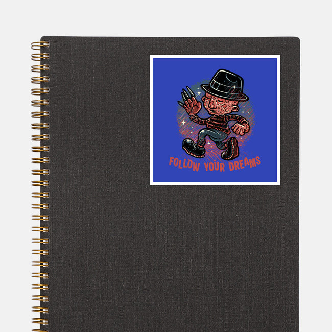 Follow Your Dreams Or Nightmares-None-Glossy-Sticker-glitchygorilla