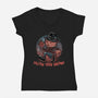 Follow Your Dreams Or Nightmares-Womens-V-Neck-Tee-glitchygorilla