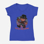 Follow Your Dreams Or Nightmares-Womens-V-Neck-Tee-glitchygorilla
