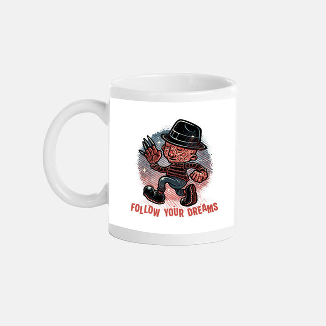 Follow Your Dreams Or Nightmares-None-Mug-Drinkware-glitchygorilla