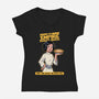 Empire Bakes Back-Womens-V-Neck-Tee-P1yu5h