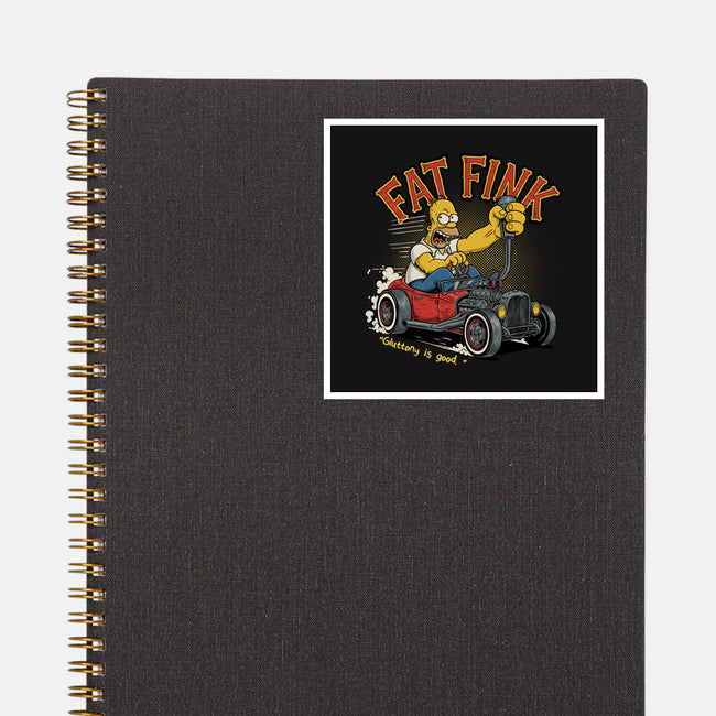 Fat Fink-None-Glossy-Sticker-P1yu5h