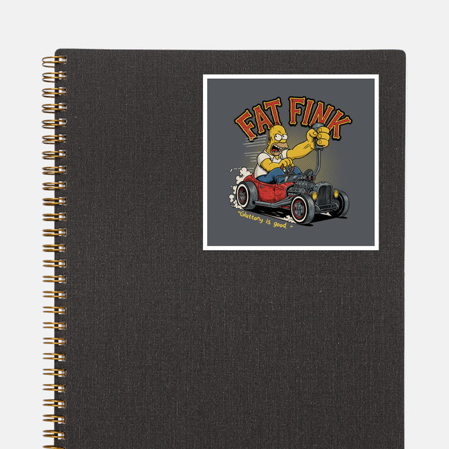 Fat Fink-None-Glossy-Sticker-P1yu5h