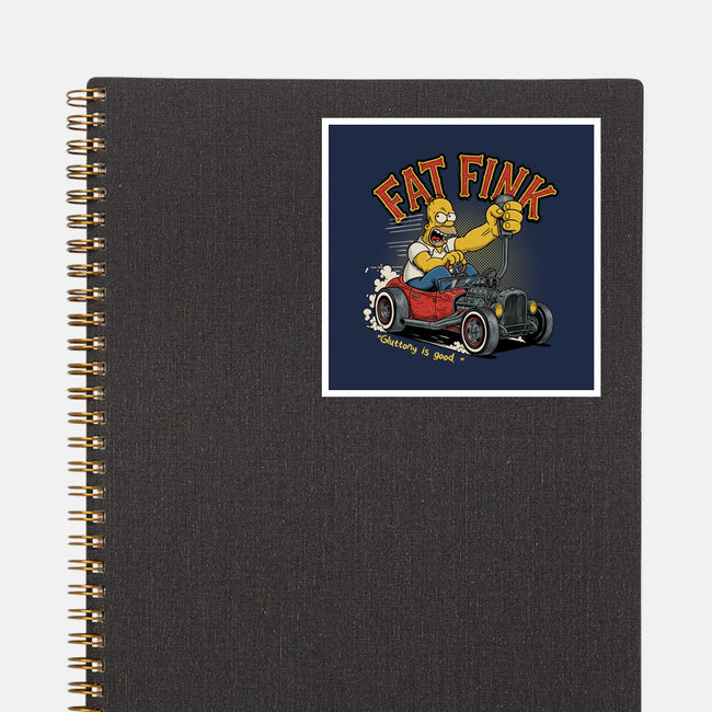 Fat Fink-None-Glossy-Sticker-P1yu5h