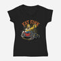 Fat Fink-Womens-V-Neck-Tee-P1yu5h