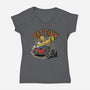 Fat Fink-Womens-V-Neck-Tee-P1yu5h