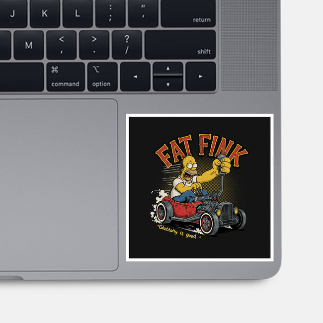 Fat Fink-None-Glossy-Sticker-P1yu5h