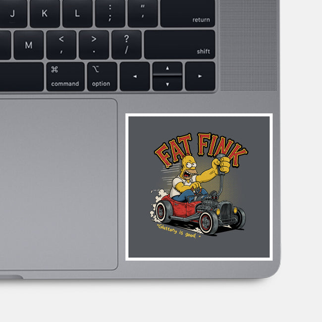 Fat Fink-None-Glossy-Sticker-P1yu5h