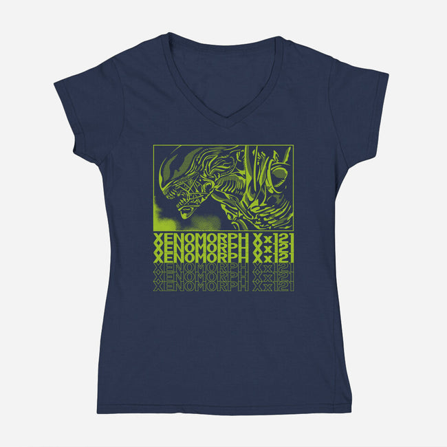 XENO XX121-Womens-V-Neck-Tee-arace
