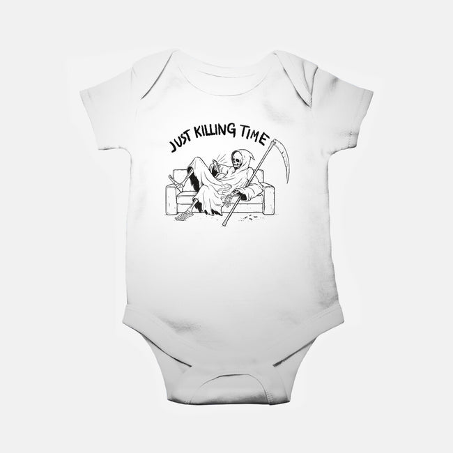 Just Killing Time-Baby-Basic-Onesie-Mike Koubou
