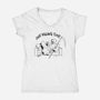 Just Killing Time-Womens-V-Neck-Tee-Mike Koubou