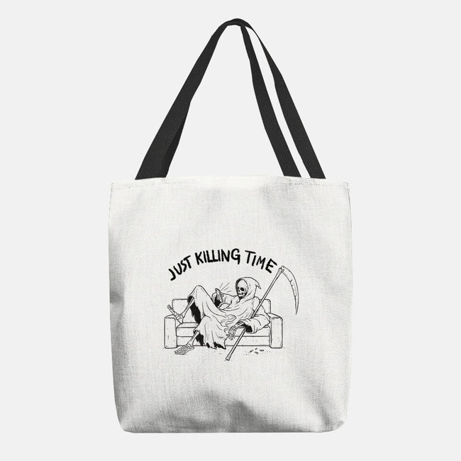 Just Killing Time-None-Basic Tote-Bag-Mike Koubou