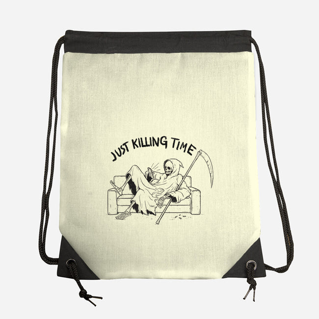 Just Killing Time-None-Drawstring-Bag-Mike Koubou