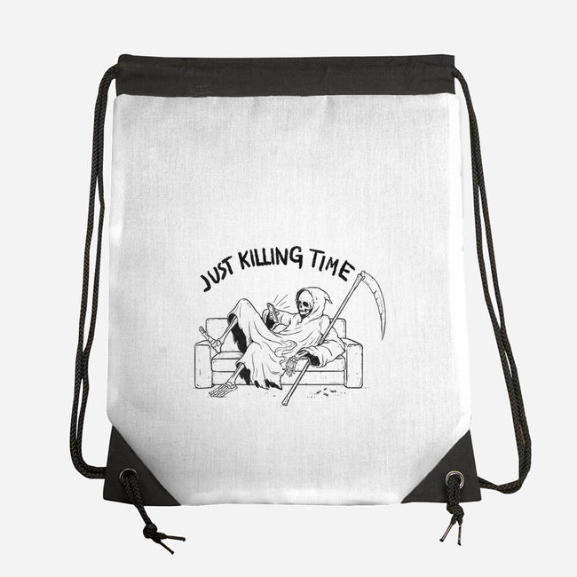 Just Killing Time-None-Drawstring-Bag-Mike Koubou