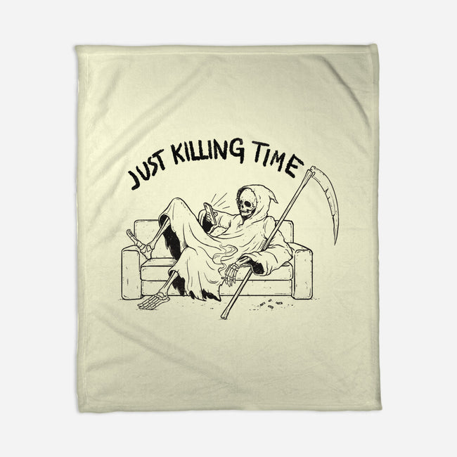 Just Killing Time-None-Fleece-Blanket-Mike Koubou
