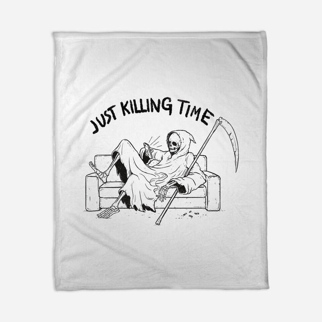 Just Killing Time-None-Fleece-Blanket-Mike Koubou