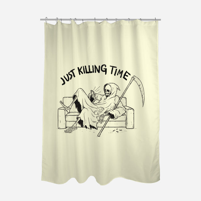 Just Killing Time-None-Polyester-Shower Curtain-Mike Koubou